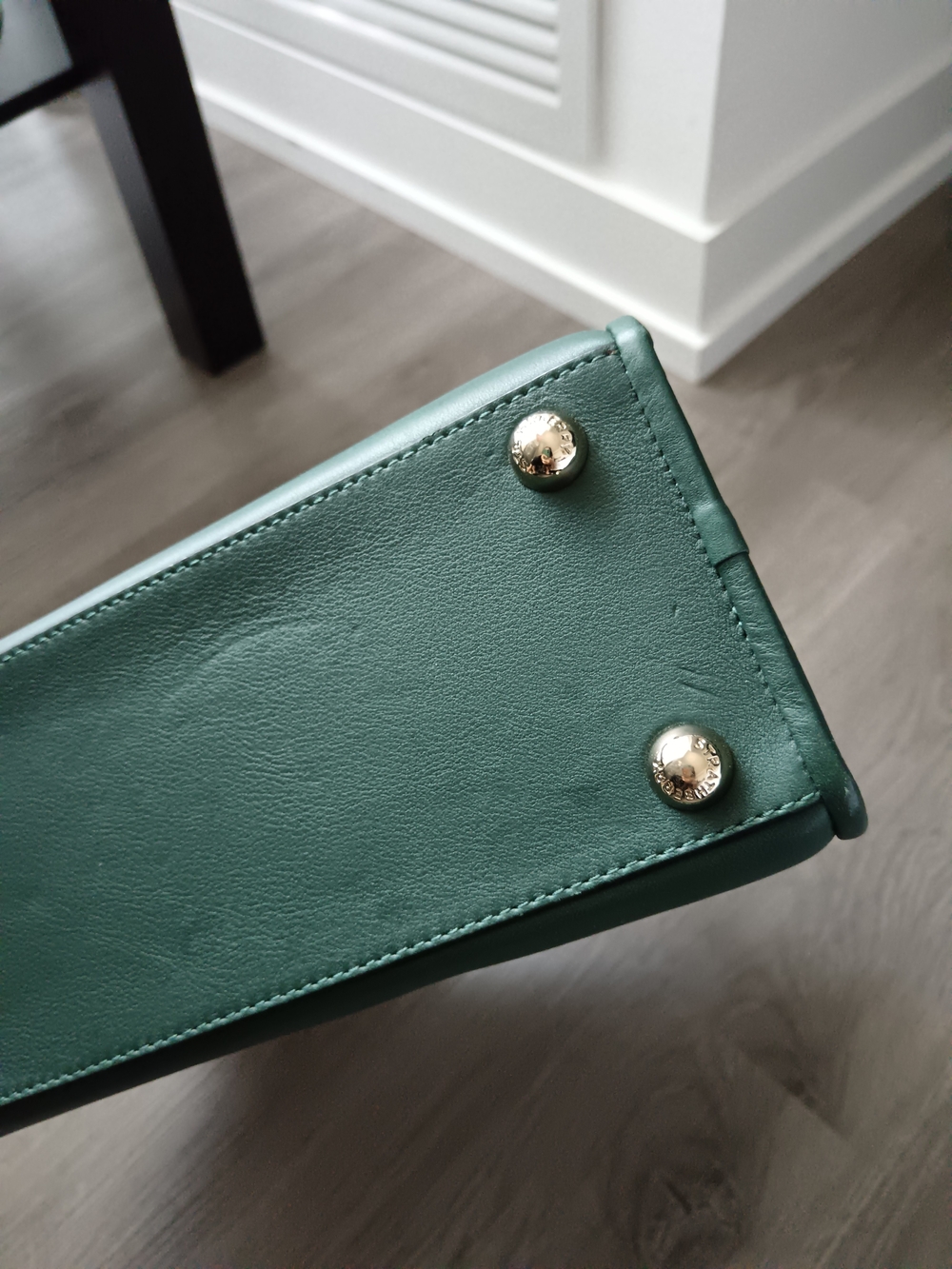 Strathberry Bottle Green Midi Tote Bag - Picture 5 of 11